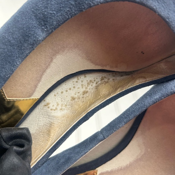 Michael Kors Classic Women's Navy Suede Pointed-Toe Kitten Heels Women’s Size 8M - Picture 5 of 10